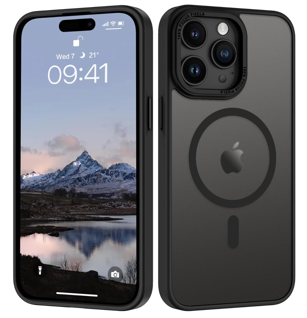 coques antichoc magsafe NOIR Matt iPhones