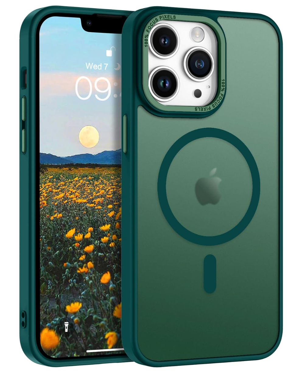 coques antichoc magsafe VERT Matt iPhones