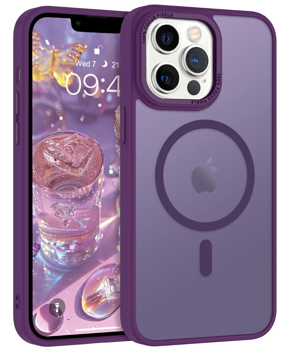 coques antichoc magsafe MAUVE intense Matt iPhones