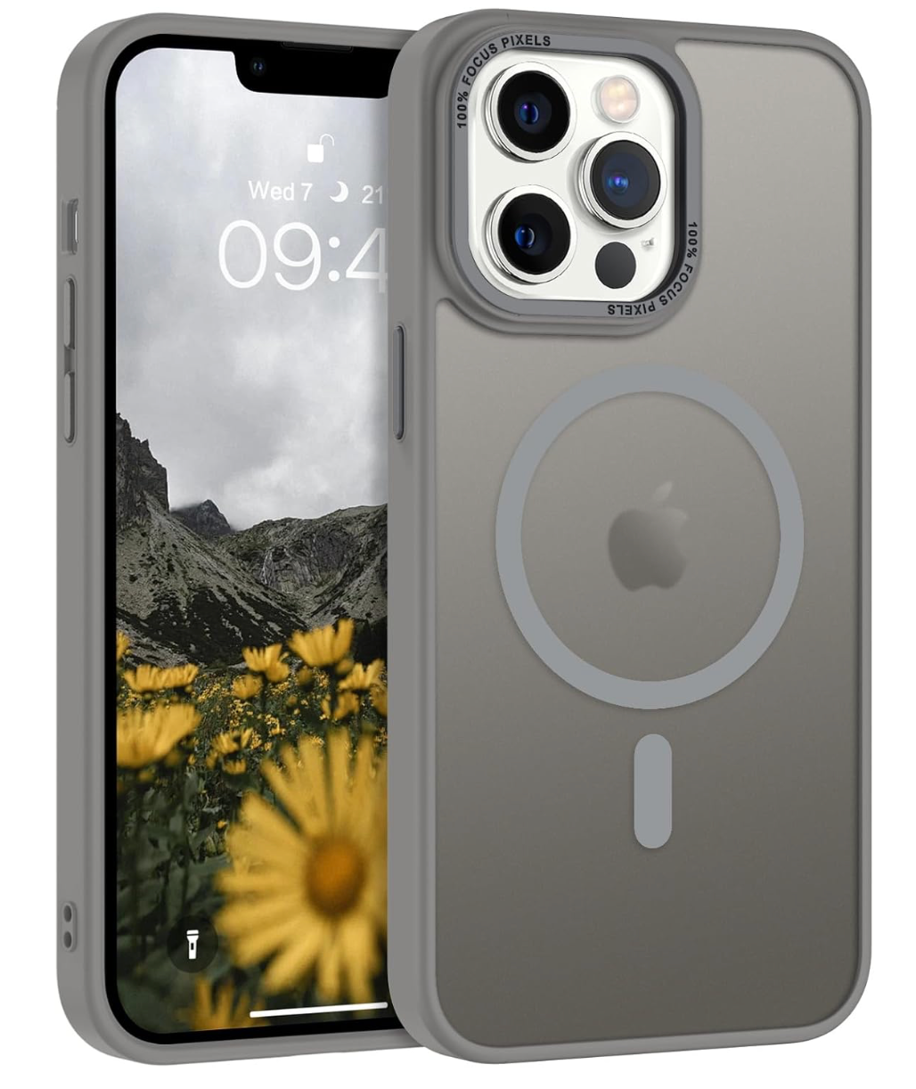 coques antichoc magsafe GRIS Matt iPhones
