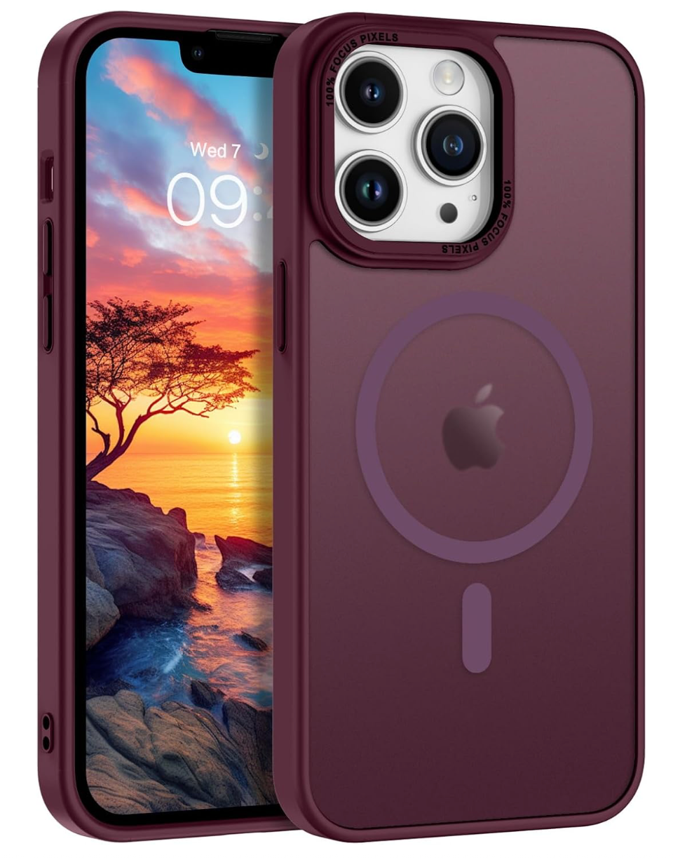 coques antichoc magsafe ROUGE Matt iPhones