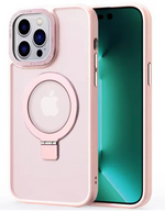 coques ANTICHOC MAGSAFE BEQUILLE MAGNETIQUE EN METAL rose matt